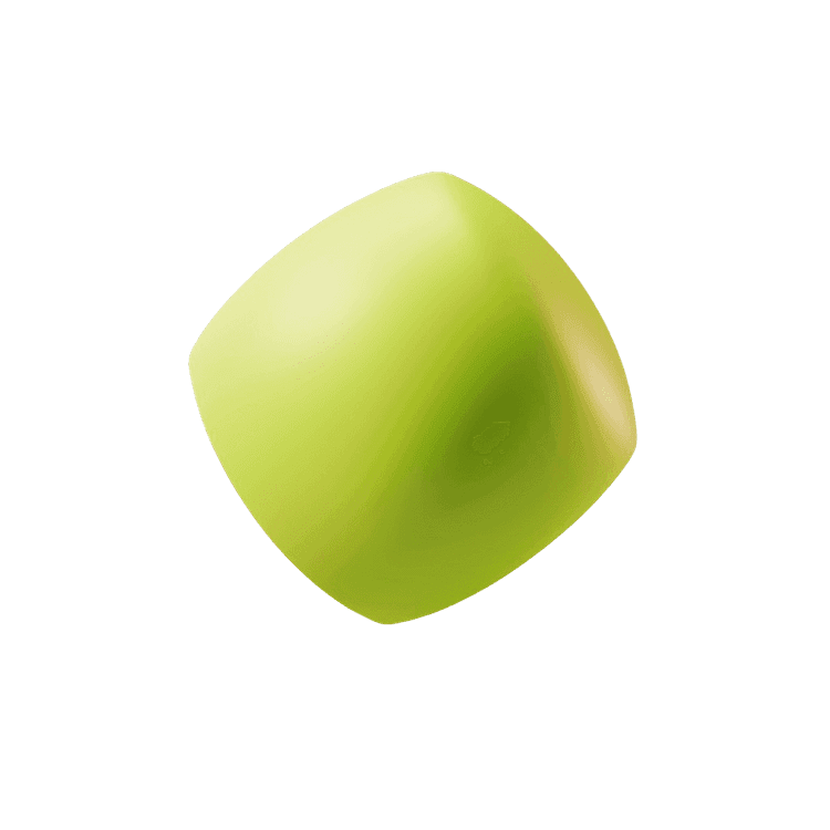 Lime green shape